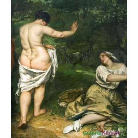 "W kąpieli" - Gustave Courbet