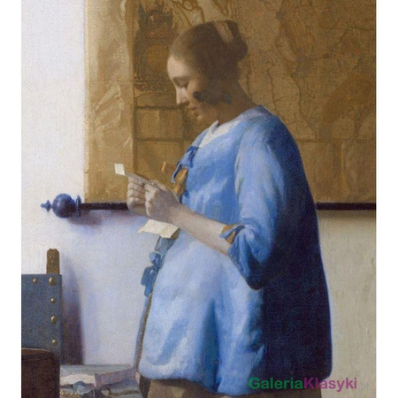 Reprodukcja obrazu: Kobieta czytająca List - Johannes Vermeer