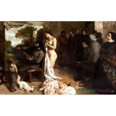 "W pracowni artysty" - Gustave Courbet