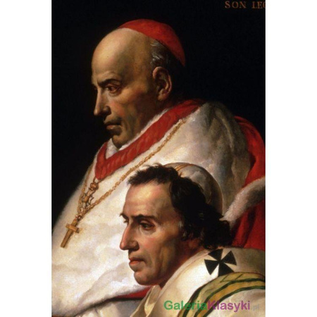 "Portret Piusa VII i Kardynała Caprary" - Jacques-Louis David