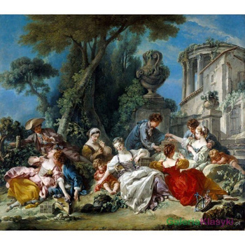 "Łowcy ptaków" - Francois Boucher