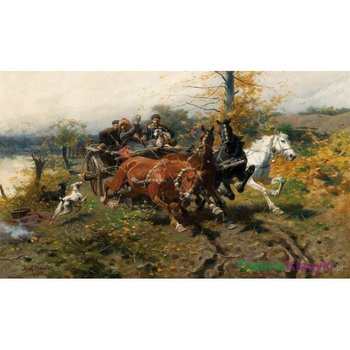 Rozpędzony zaprzęg - Józef Brandt