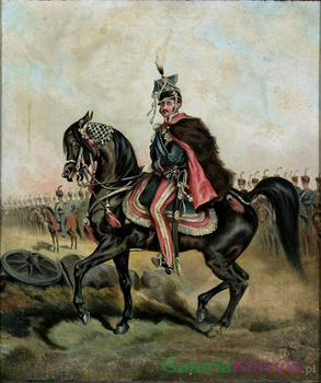 Ks. Józef Poniatowski na Szumie ze stada Sanguszki - Juliusz Kossak