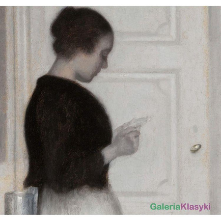 Reprodukcja obrazu: Ida czytająca list - Vilhelm Hammershoi