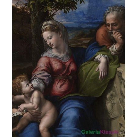 Święta Rodzina pod dębem - Rafael Santi