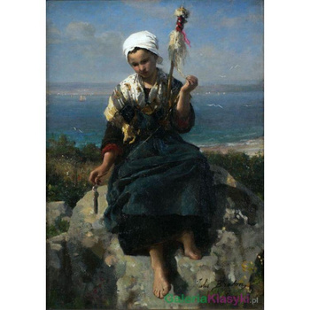 Prządka lnu - Jules Breton