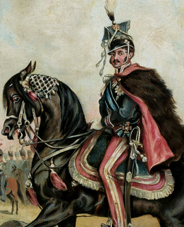 Ks. Józef Poniatowski na Szumie ze stada Sanguszki - Juliusz Kossak