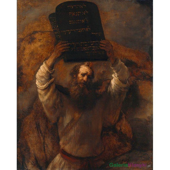 Mojżesz z dziesierciorgiem przykazań - Rembrandt