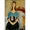 "Jeanne Hebuterne - portret siedzący" - Amedeo Modigliani