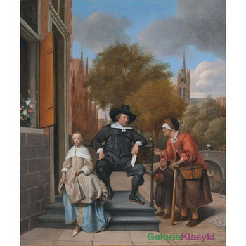Portret Adolfa Croesera i jego córki Cathariny - Jan Steen