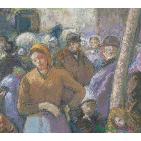 Rynek drobiu w Gisors - Camille Pissarro