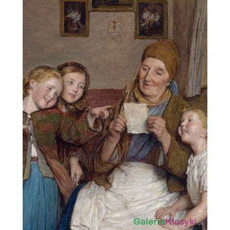 Reprodukcja obrazu: Babcia z wnuczkami - Ferdinand Georg Waldmuller