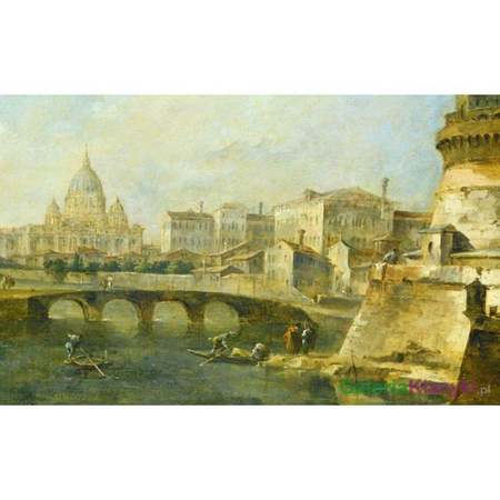 "Rzym. Widok z zamku Sant'Angelo" - Francesco Guardi