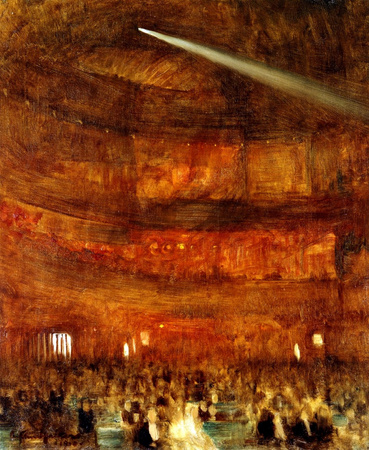 "Wnętrze teatru Alhambra, Londyn, 1900" Arthura Hackera – Reprodukcja