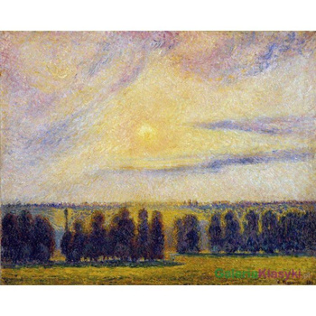 "Zachód słońca w Eragny" - Camille Pissarro
