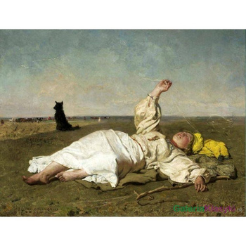 Reprodukcja obrazu: BABIE LATO - Józef Chełmoński