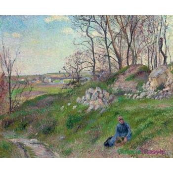 "Kamieniołomy w Le Chou, Pontoise" - Camille Pissarro