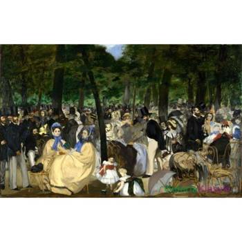 "Koncert w ogrodzie Tuileries" - Edouard Manet