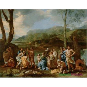 Święty Jan Chrzciciel nad rzeką Jordan - Nicolas Poussin