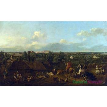 Widok Ujazdowa i Łazienek - Bernardo Bellotto