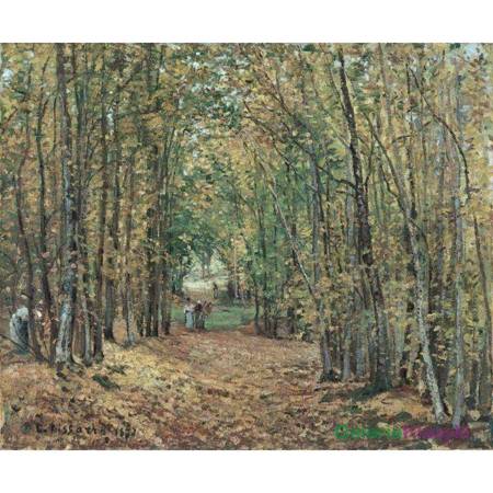 "Aleja w parku de Marly" - Camille Pissarro