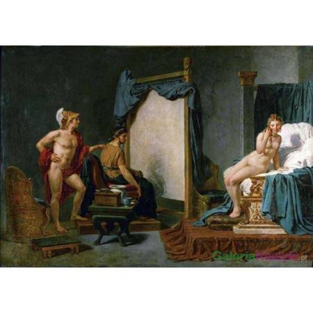 "Apelles malujący Campaspe w obecności Aleksandra Wielkiego" - Jacques-Louis David
