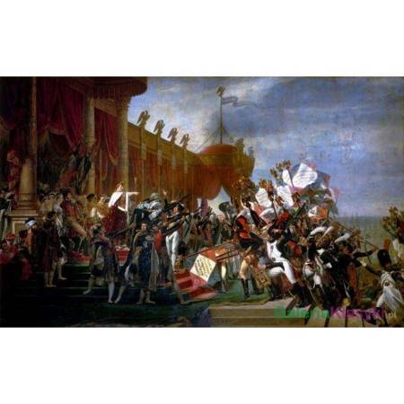 "Armia odbiera przysięgę od Cesarza" - Jacques-Louis David