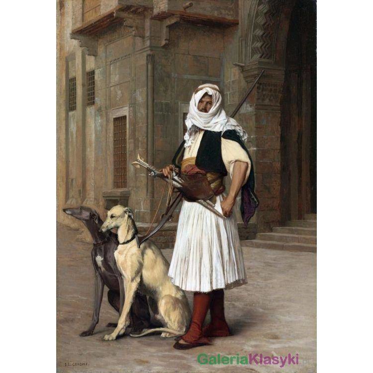 Arnaut z dwoma psami - Jean-Leon Gerome