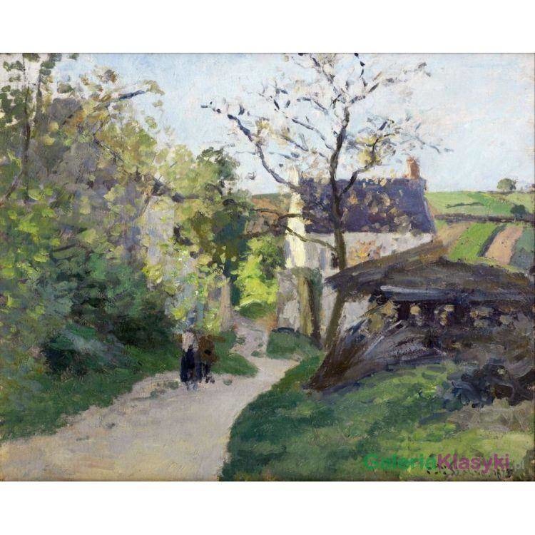 "Duże drzewo orzechowe" - Camille Pissarro