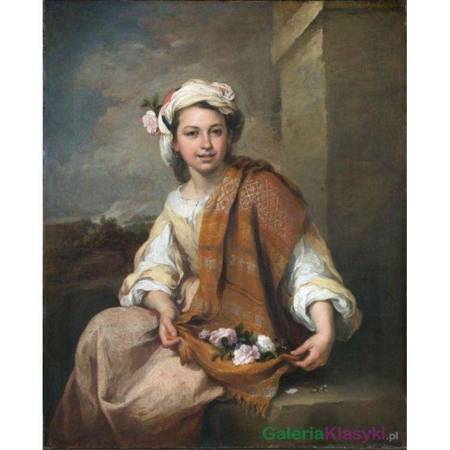 "Dziewczyna z kwiatami" - Bartolomé Esteban Murillo