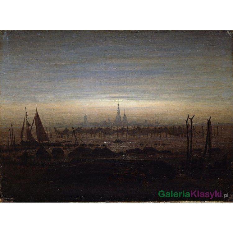 Greifswald w świetle księżyca - Caspar David Friedrich