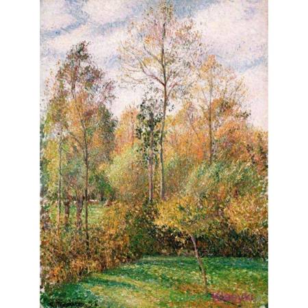 "Jesień, topole, Eragny" - Camille Pissarro