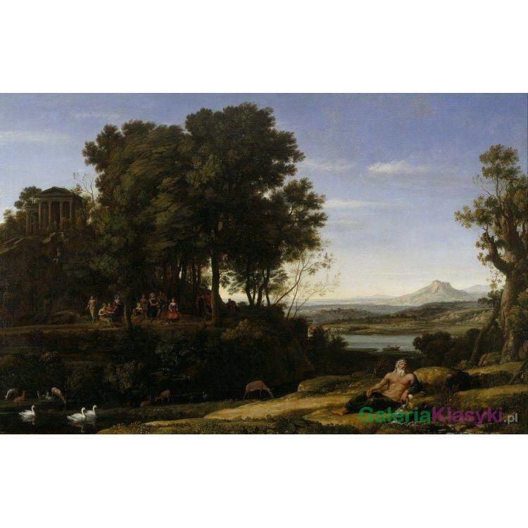 Krajobraz z Apollem i muzami - Claude Lorrain