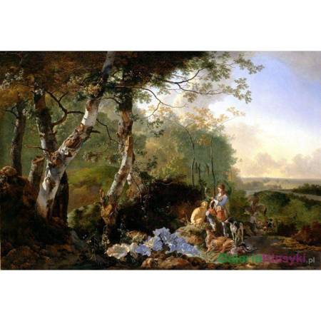 "Landscape with Sportsmen and Game" - Adam Pynacker