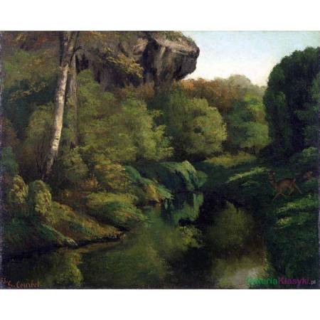 Las w Fontainebleau - Gustave Courbet