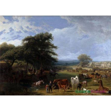 Lord Rivers's Stud Farm, Stratfield Say - Jacques-Laurent Agasse