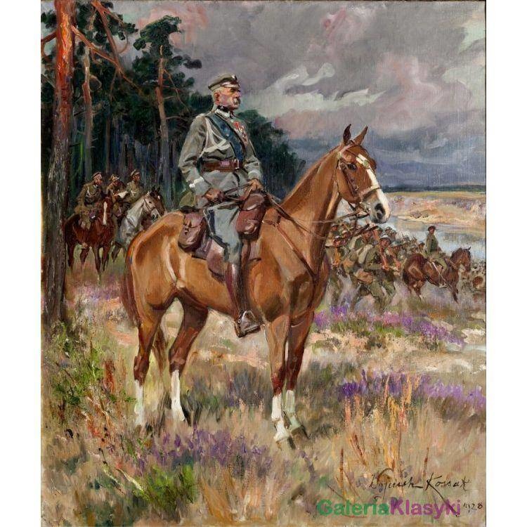 Marszałek Piłsudski na Kasztance - Wojciech Kossak