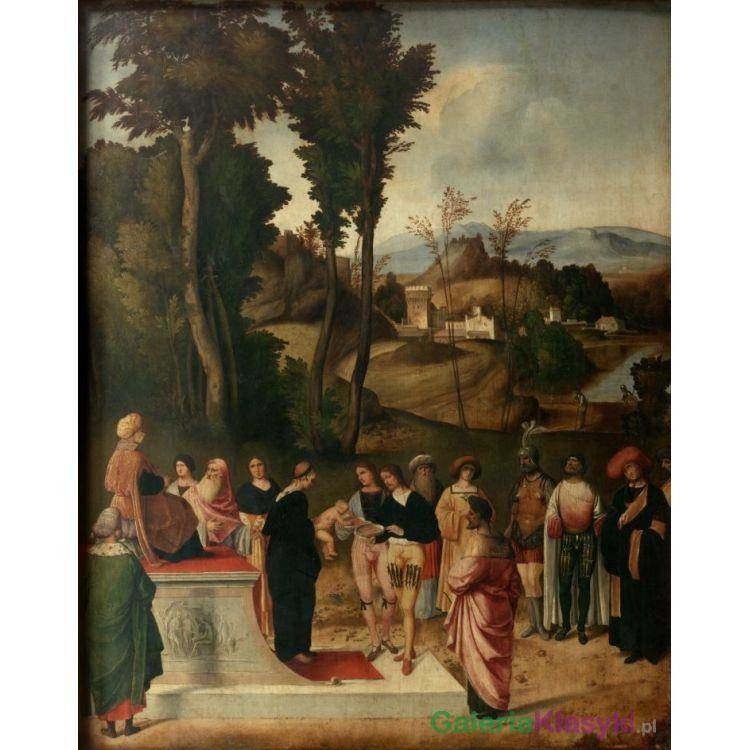 Mojżesz przechodzi próbę ognia - Giorgione