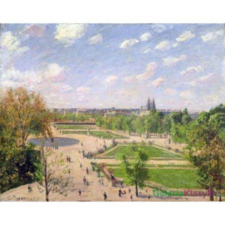 "Ogród Tuileries w wiosenny poranek" - Camille Pissarro