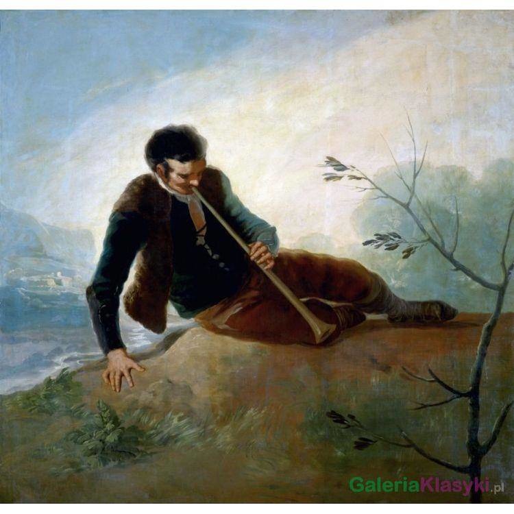 "Pasterz grający na flecie" - Francisco Goya