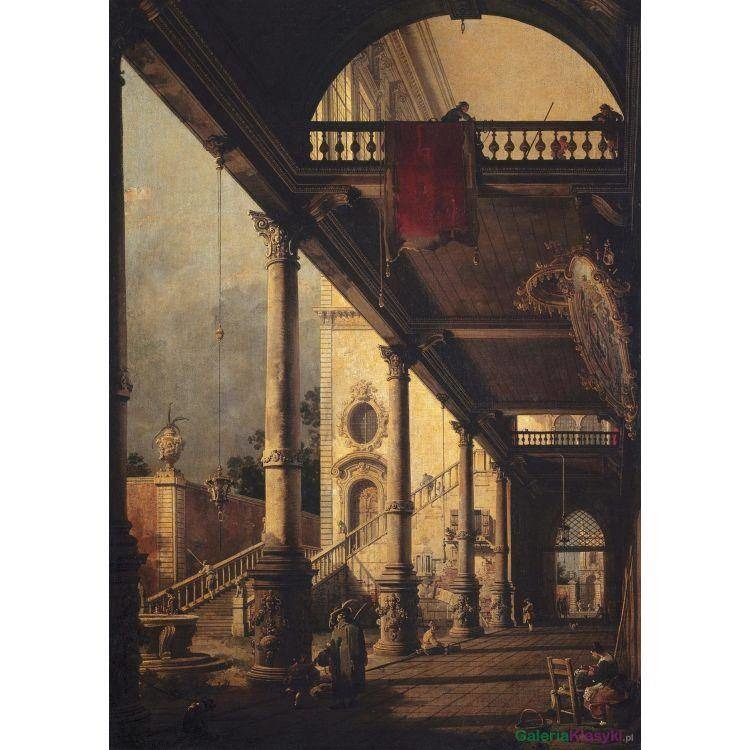 Perspektywa z portykiem - Canaletto