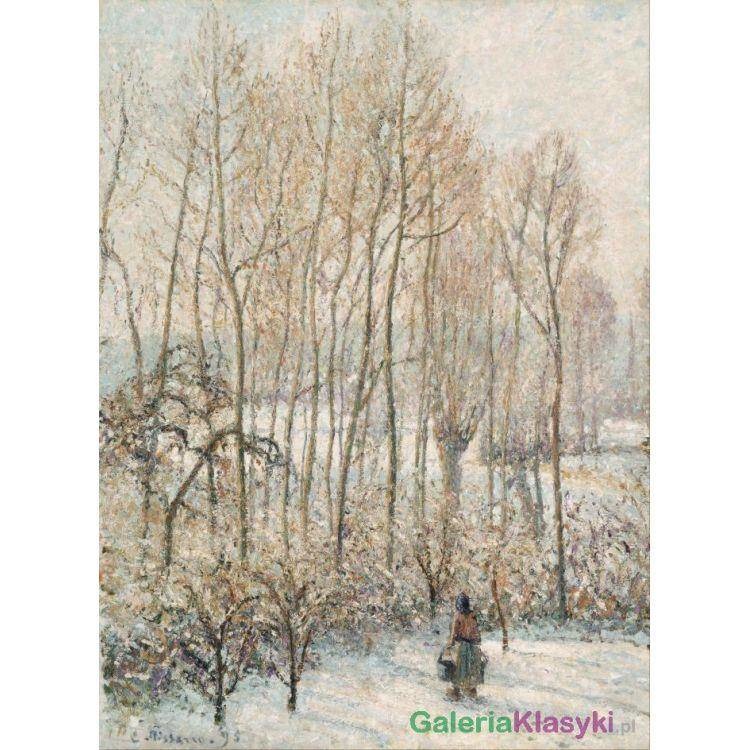 Poranne słońce na śniegu - Camille Pissarro