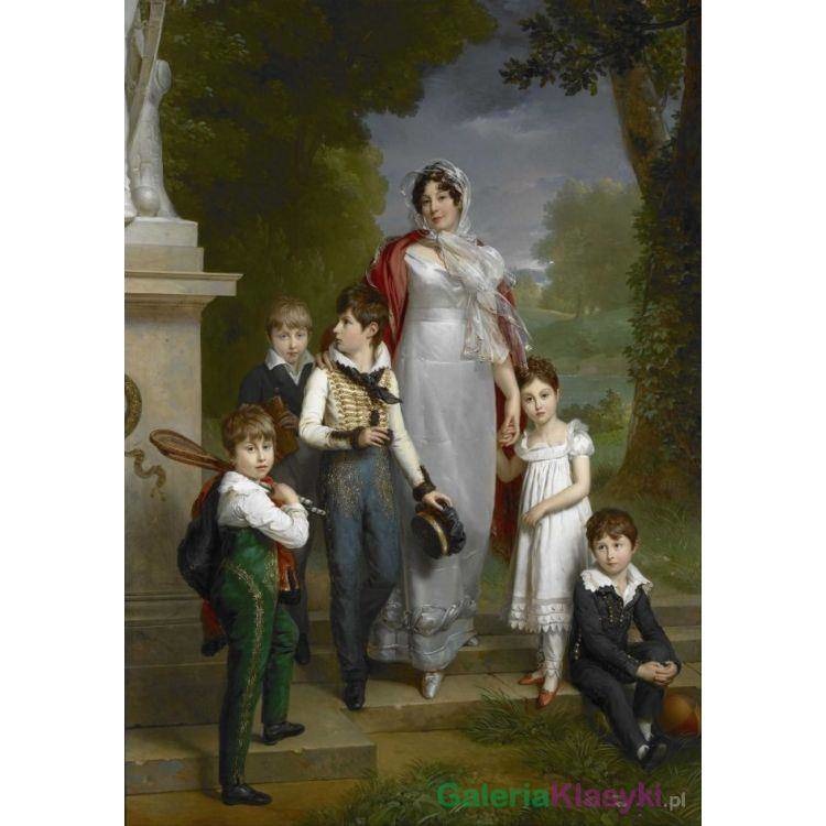 Portret Madame Lannes z dziećmi - Francois Gerard