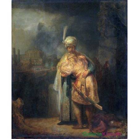 Pożegnanie Dawida z Jonatanem - Rembrandt