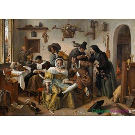 Reprodukcja obrazu: Strzeżcie się luksusu - Jan Steen