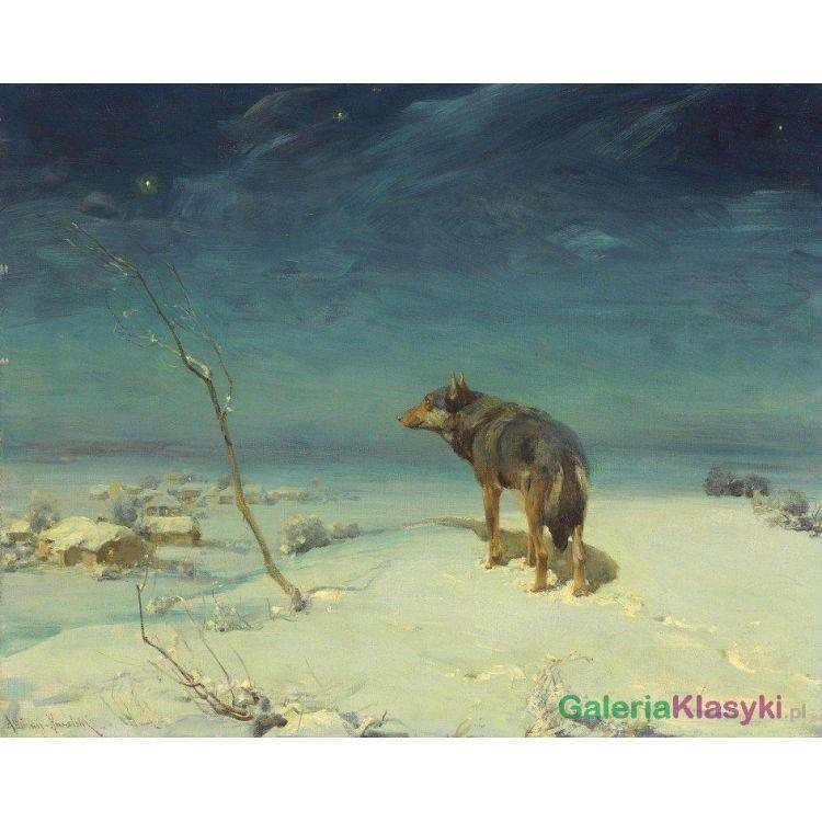 Samotny wilk - Alfred Wierusz-Kowalski