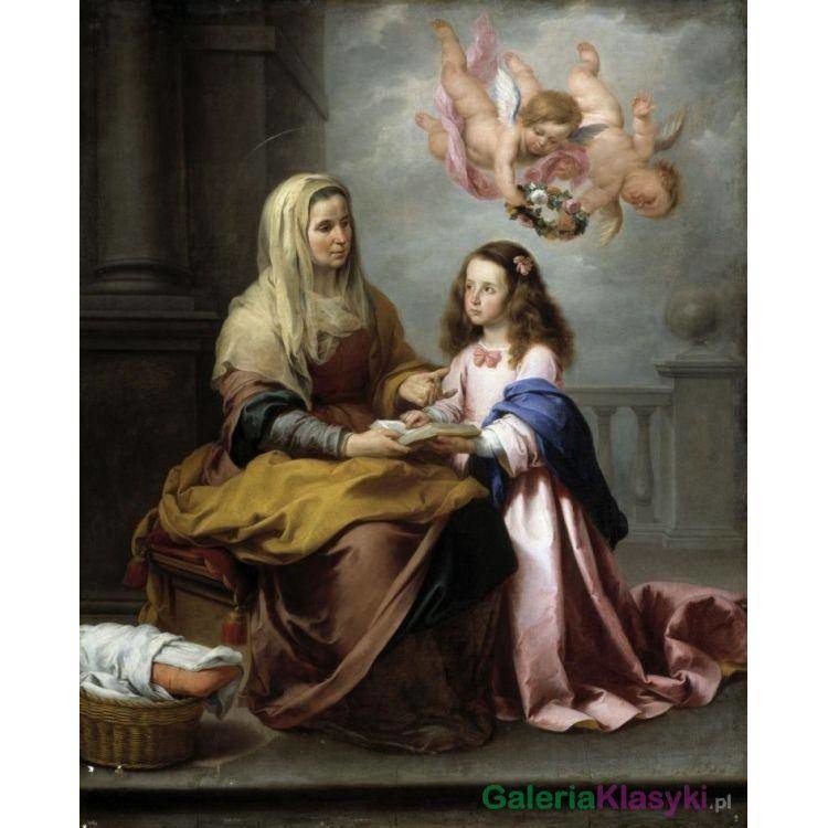 "Swięta Anna i Najświętsza Maria Panna" - Bartolomé Esteban Murillo