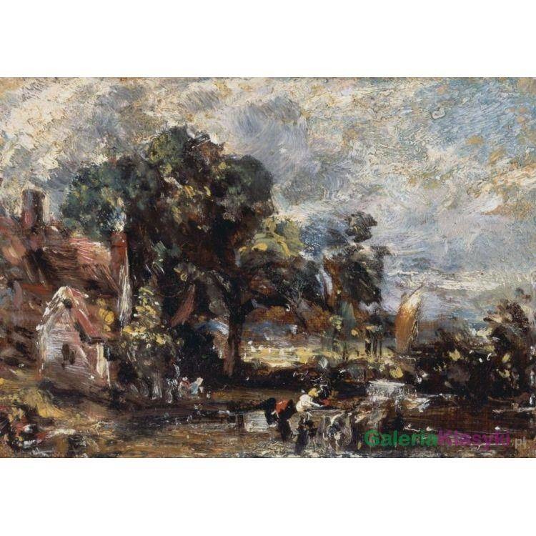 Szkic do obrazu "Wóz na siano" - John Constable