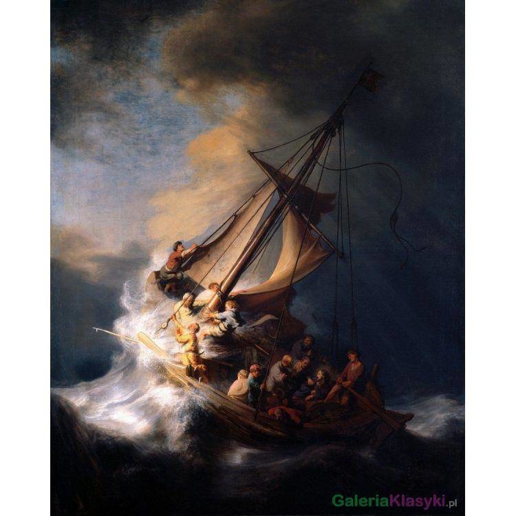 Sztorm na morzu Galilejskim - Rembrandt
