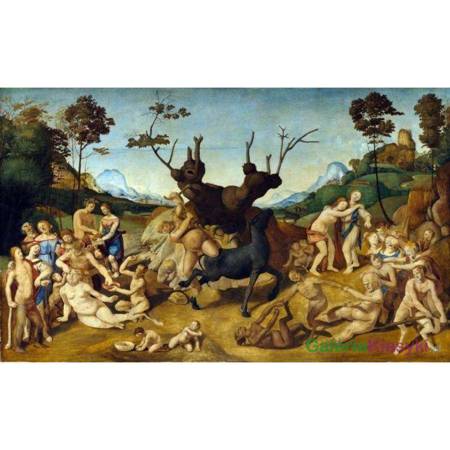 "Upadek pijanego Sylena" - Piero di Cosimo